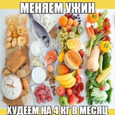 Меняем ужины и худеем минимум на 4 кг в месяц