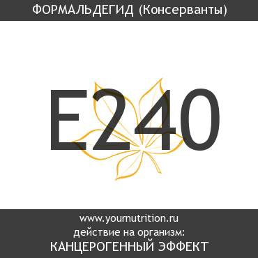 E240 Формальдегид