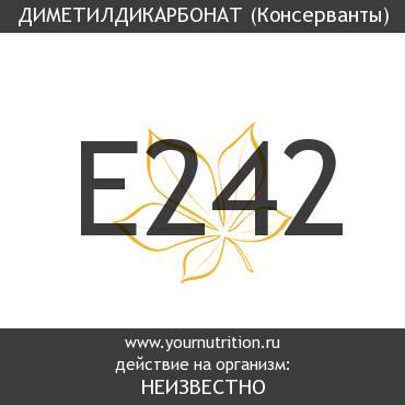 E242 Диметилдикарбонат