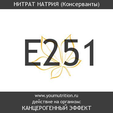 E251 Нитрат натрия