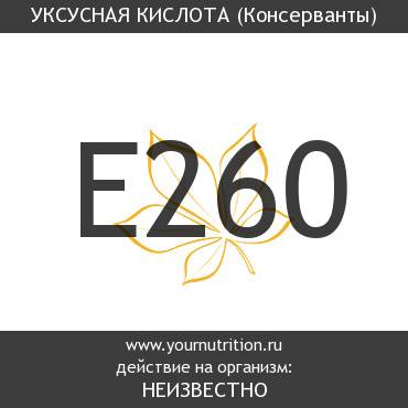 E260 Уксусная кислота