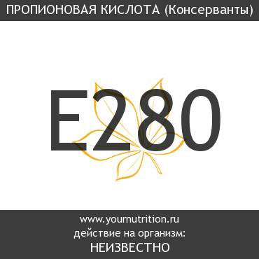E280 Пропионовая кислота