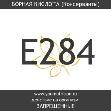 E284 Борная кислота