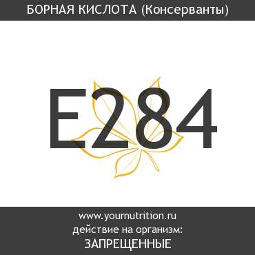 E284 Борная кислота E284 Борная кислота