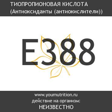 E388 Тиопропионовая кислота