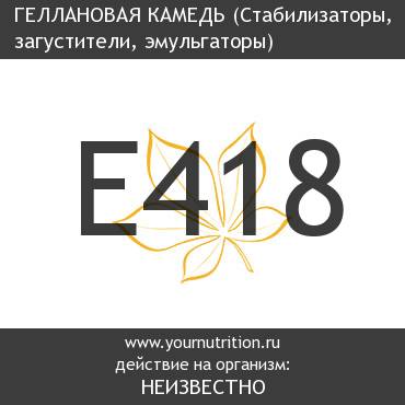 E418 Геллановая камедь E418 Геллановая камедь