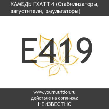 E419 Камедь гхатти