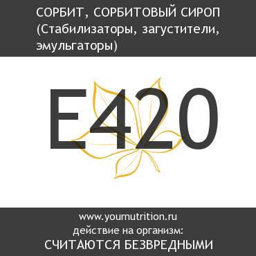 E420 Сорбит, сорбитовый сироп