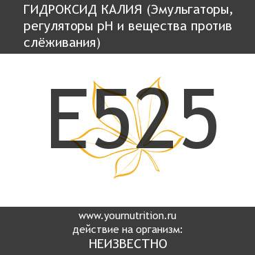 E525 Гидроксид калия