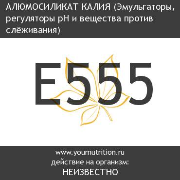 E555 Алюмосиликат калия
