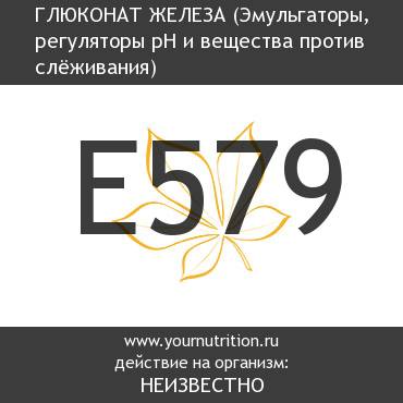 E579 Глюконат железа