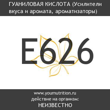 E626 Гуаниловая кислота E626 Гуаниловая кислота