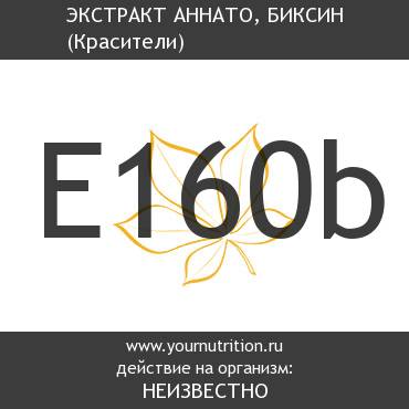 E160b Экстракт аннато, биксин