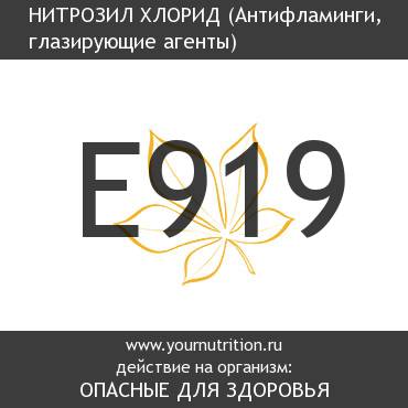 E919 Нитрозил хлорид E919 Нитрозил хлорид