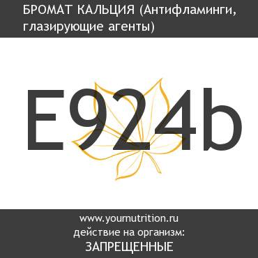 E924b Бромат кальция E924b Бромат кальция