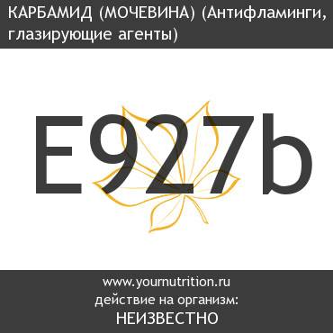 E927b Карбамид (мочевина) E927b Карбамид (мочевина)