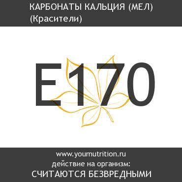 E170 Карбонаты кальция (мел) E170 Карбонаты кальция (мел)