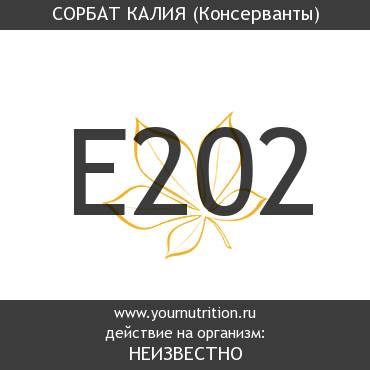 E202 Сорбат калия E202 Сорбат калия