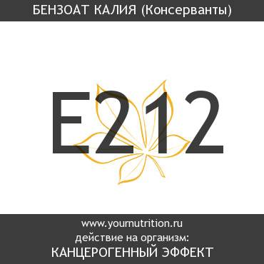 E212 Бензоат калия E212 Бензоат калия