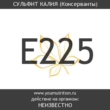 E225 Сульфит калия E225 Сульфит калия