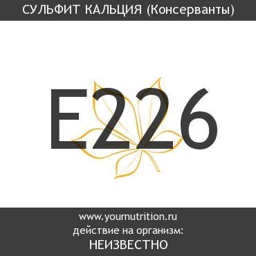 E226 Сульфит кальция