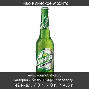 Пиво Клинское Мохито