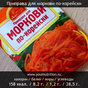 Приправа для моркови по-корейски