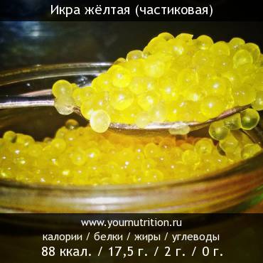 Икра жёлтая (частиковая)