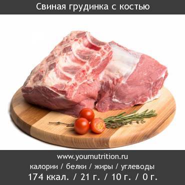 Свиная грудинка с костью