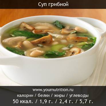 Суп грибной