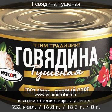 Говядина тушеная