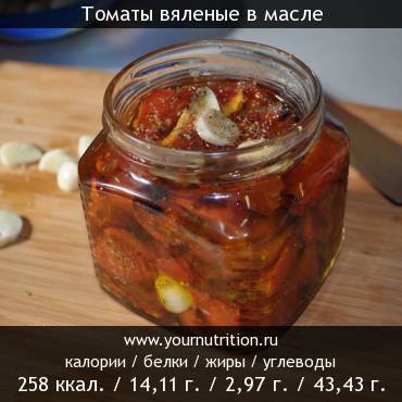 Томаты вяленые в масле