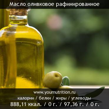 Масло оливковое рафинированное