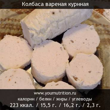 Колбаса вареная куриная