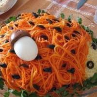 «Ёжик с корейской морковью»
