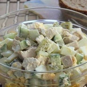 Лёгкий салат «оливье»