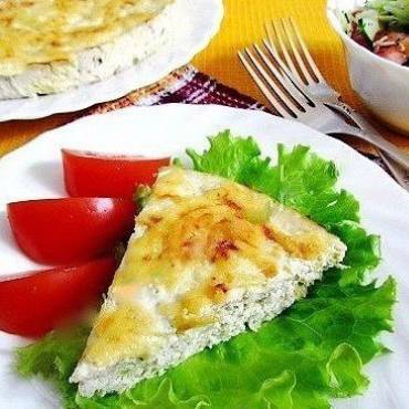 Кабачковая запеканка с курицей