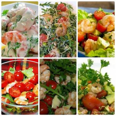 6 вариантов салата с креветками: вкуснейшие сочетания