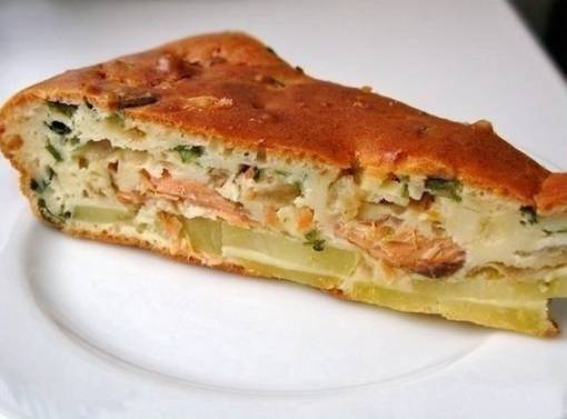 Заливной Пирог С Рыбой И Фото Заливной Пирог С Рыбой И Фото