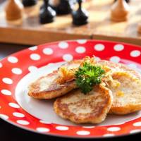 Драники с жареным луком