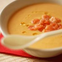 Крем-суп с креветками и цветной капустой